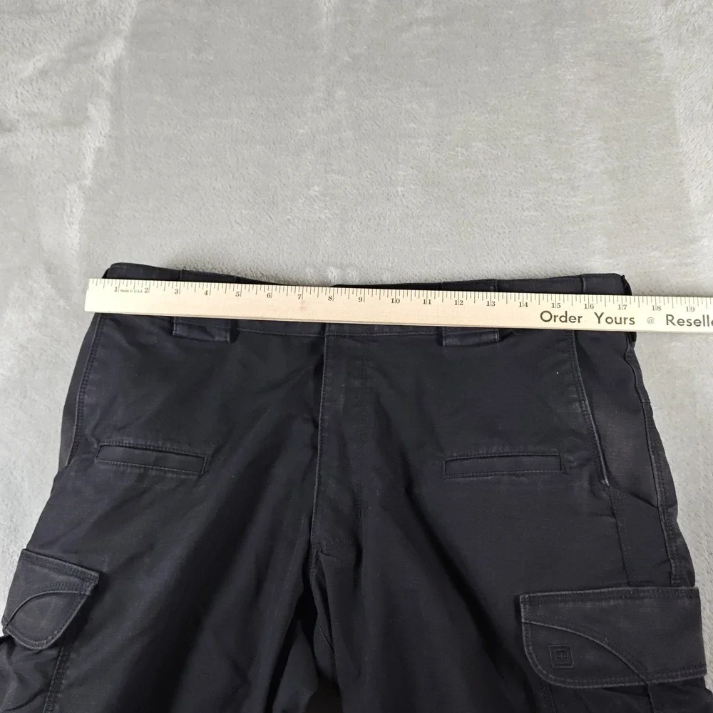 5.11 Tactical Cargo Pants Mens 34x29 Black Cotton Canvas Heavy Duty Utility